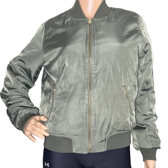 Kendall & Kylie green jacket zip up small - Picture 1 of 11